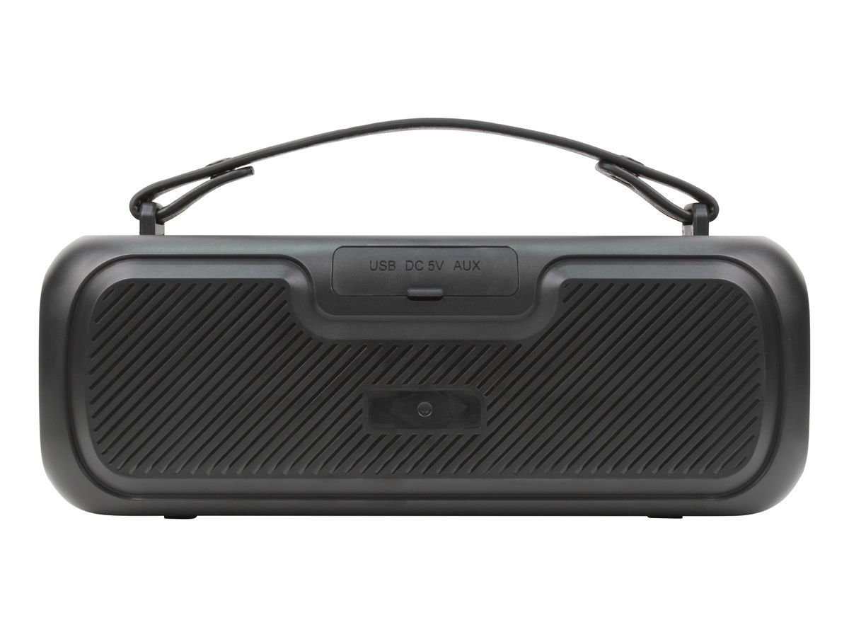 STREETZ BT Boombox 2x7.5 W CMB-110 Black,AUX,USB flash,LED,IPX5 (7333048057471)