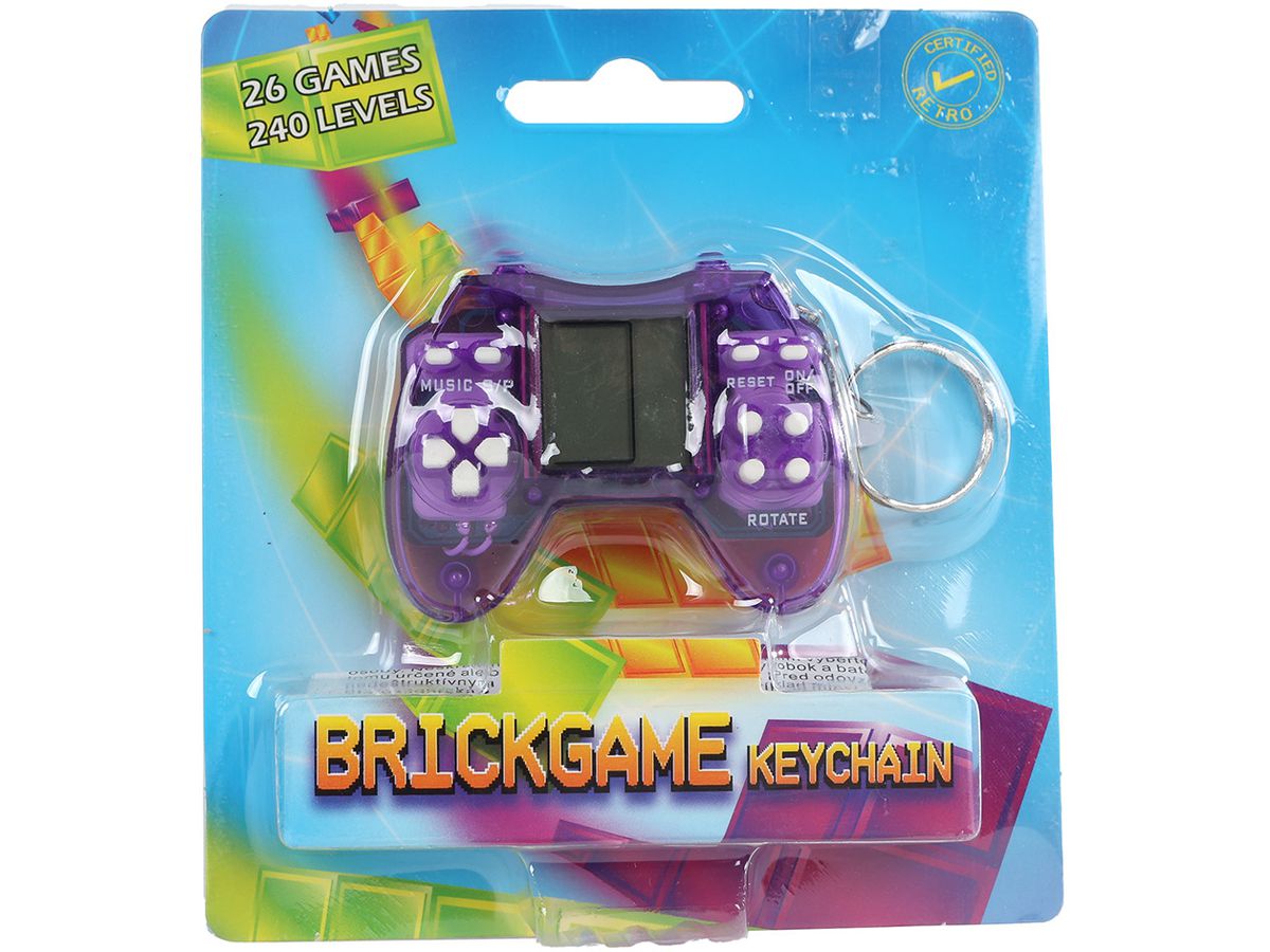 ROOST Schlüsselanhänger 6cm 621853 Brickgame Controller, ass. (8713219530368)