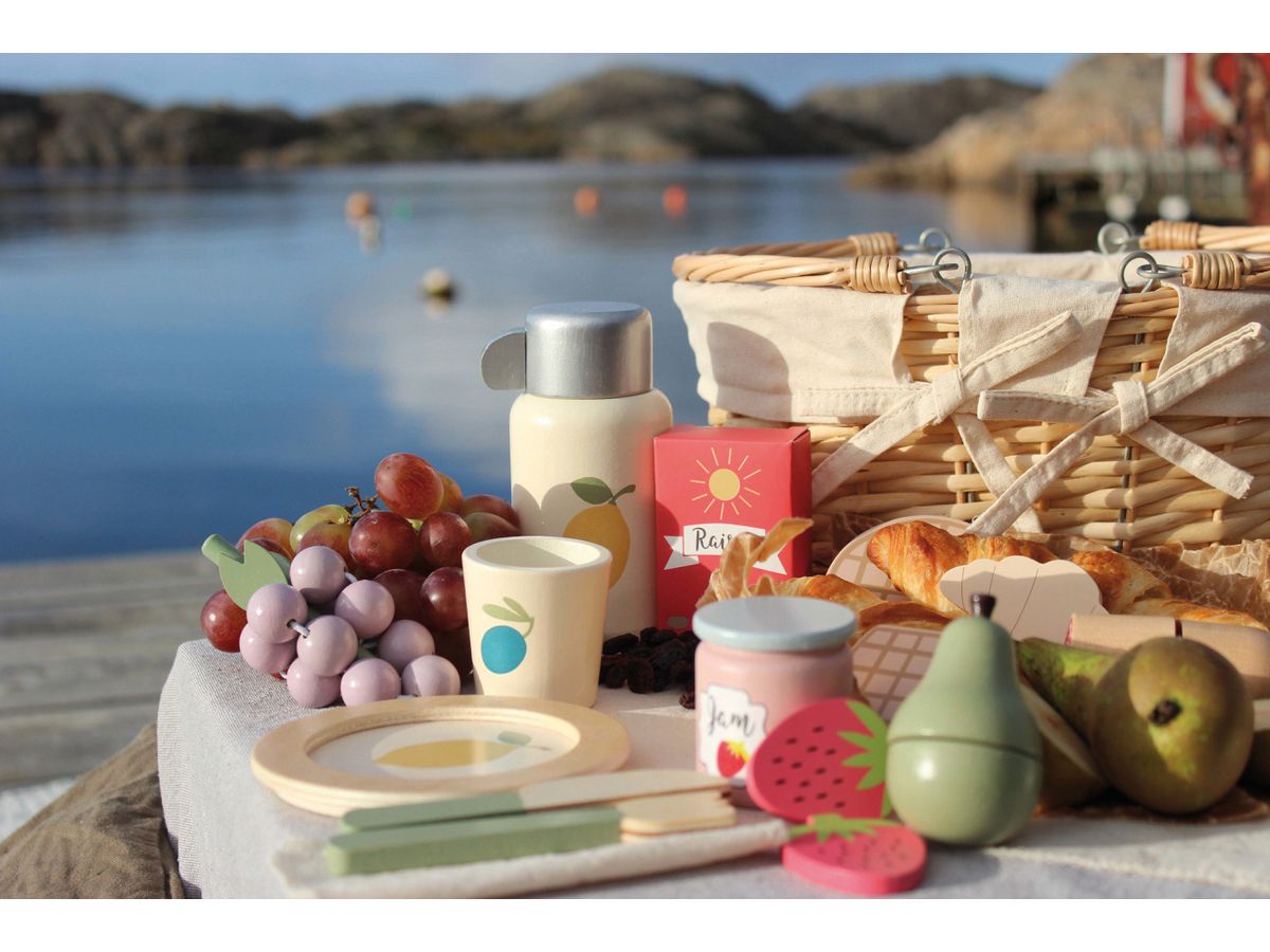 JABADABADO Picknick Set W7213 Korb 28x21x14cm (7332599072803)