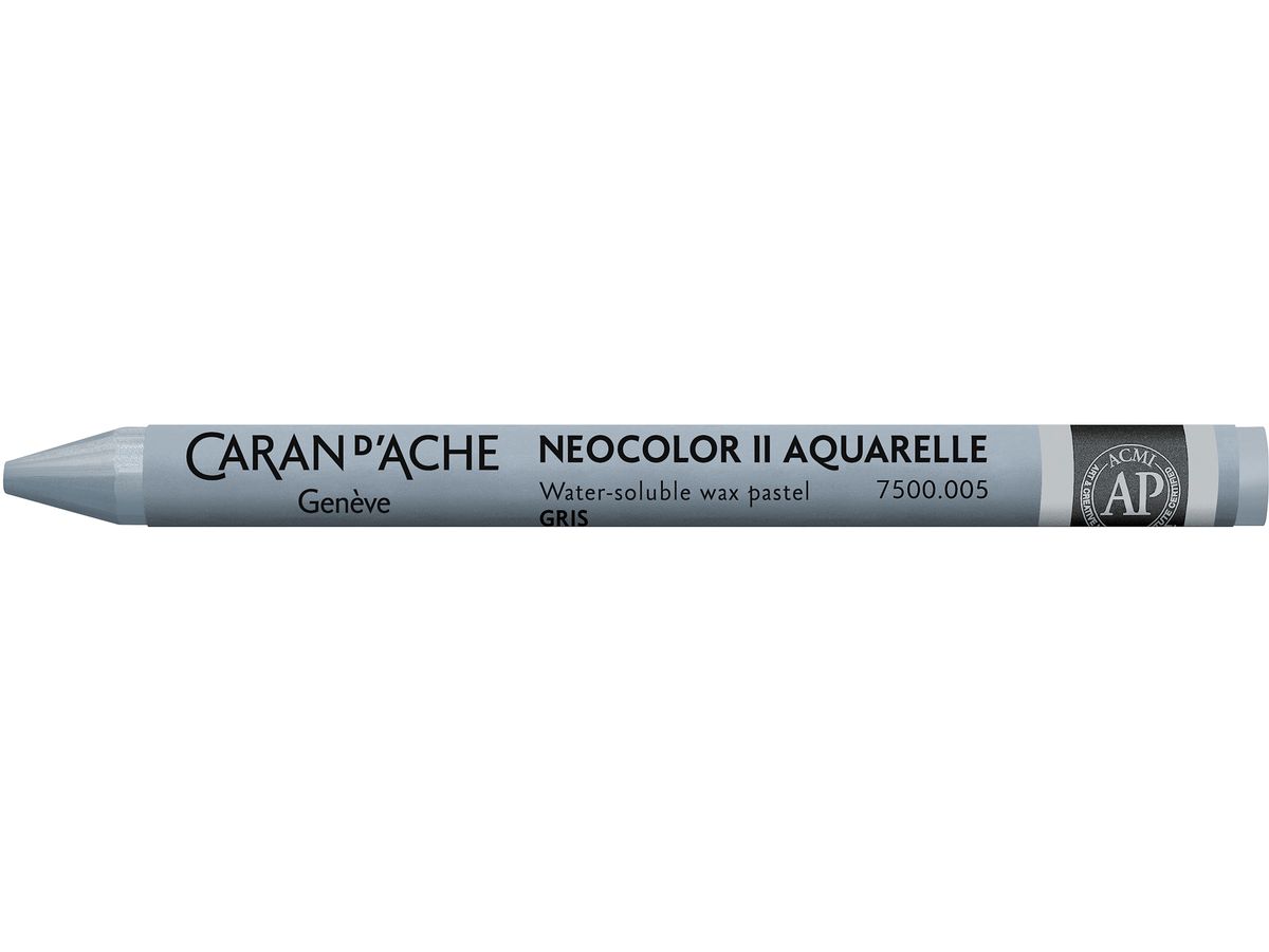 CARAN D'ACHE Wachsmalkreide Neocolor II 7500.005 grau (7610186271588)