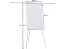 FRANKEN Flipchart X-tra!Line 68x105cm EL-FC22 hellgrau mit Seitenarmen (4016946199445)