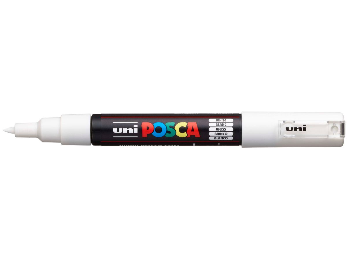 POSCA Marker 0.7mm PC-1M WHITE weiss (4902778653951)