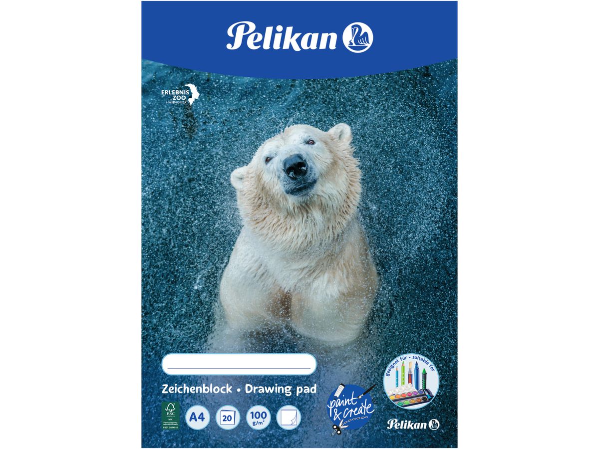 PELIKAN Blocco da disegno A4 C4/20 20 fogli 20 fogli (4012700224828)