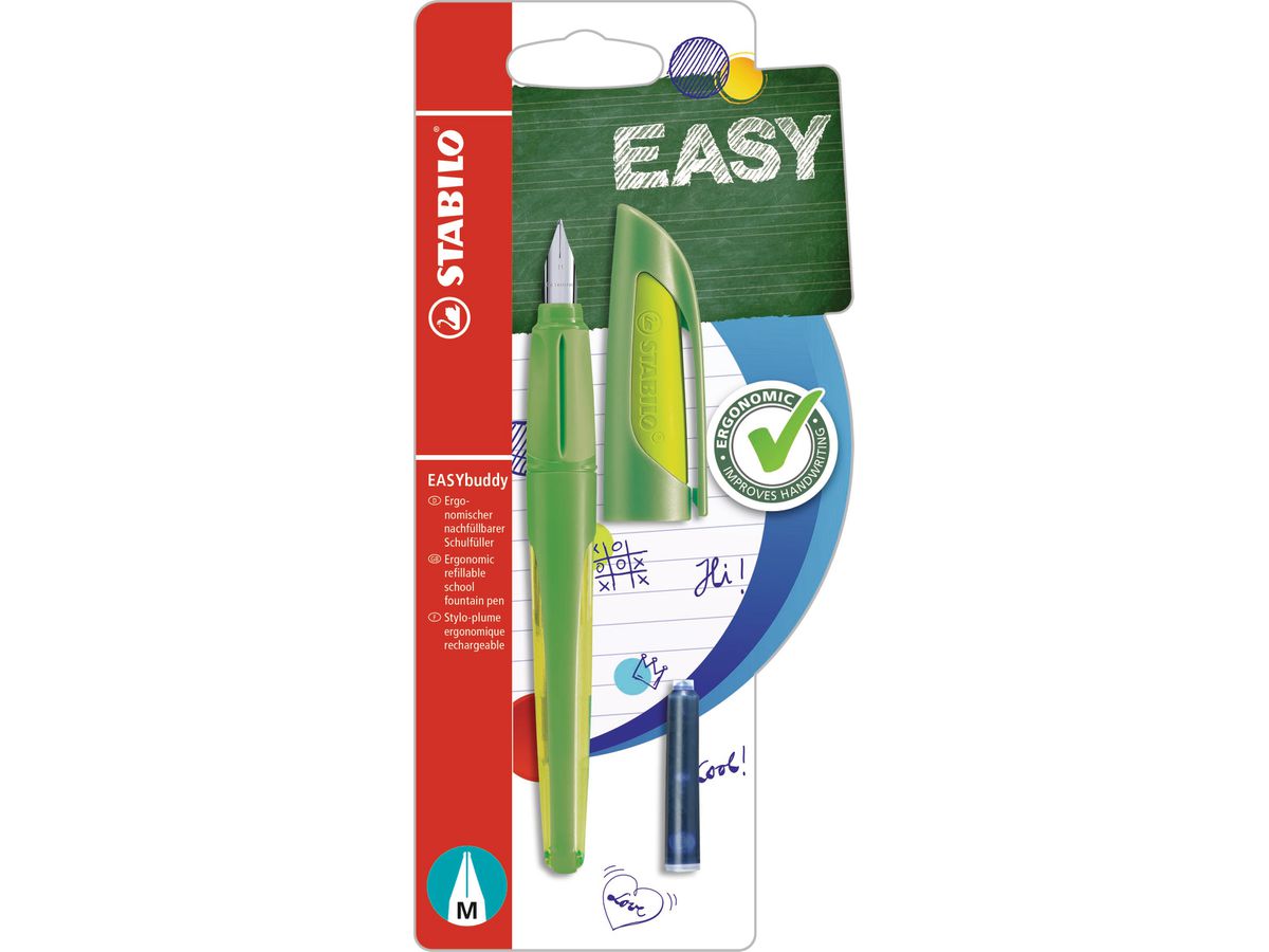 STABILO Füller EASYbuddy B-53924-5 grün (4006381539241)