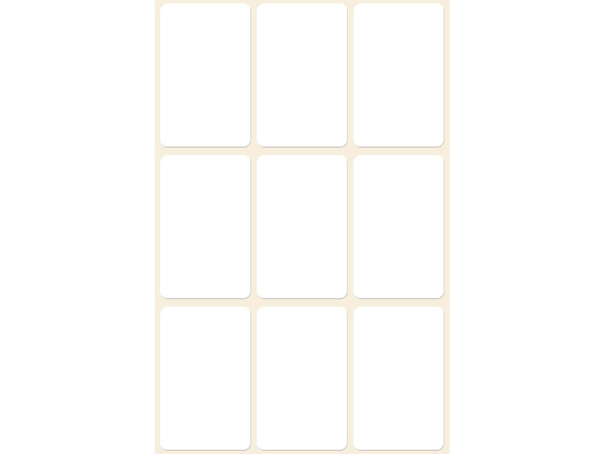 AVERY ZWECKFORM Etichette 38×24mm 3045 bianco 63 pezzi (4004182030455)