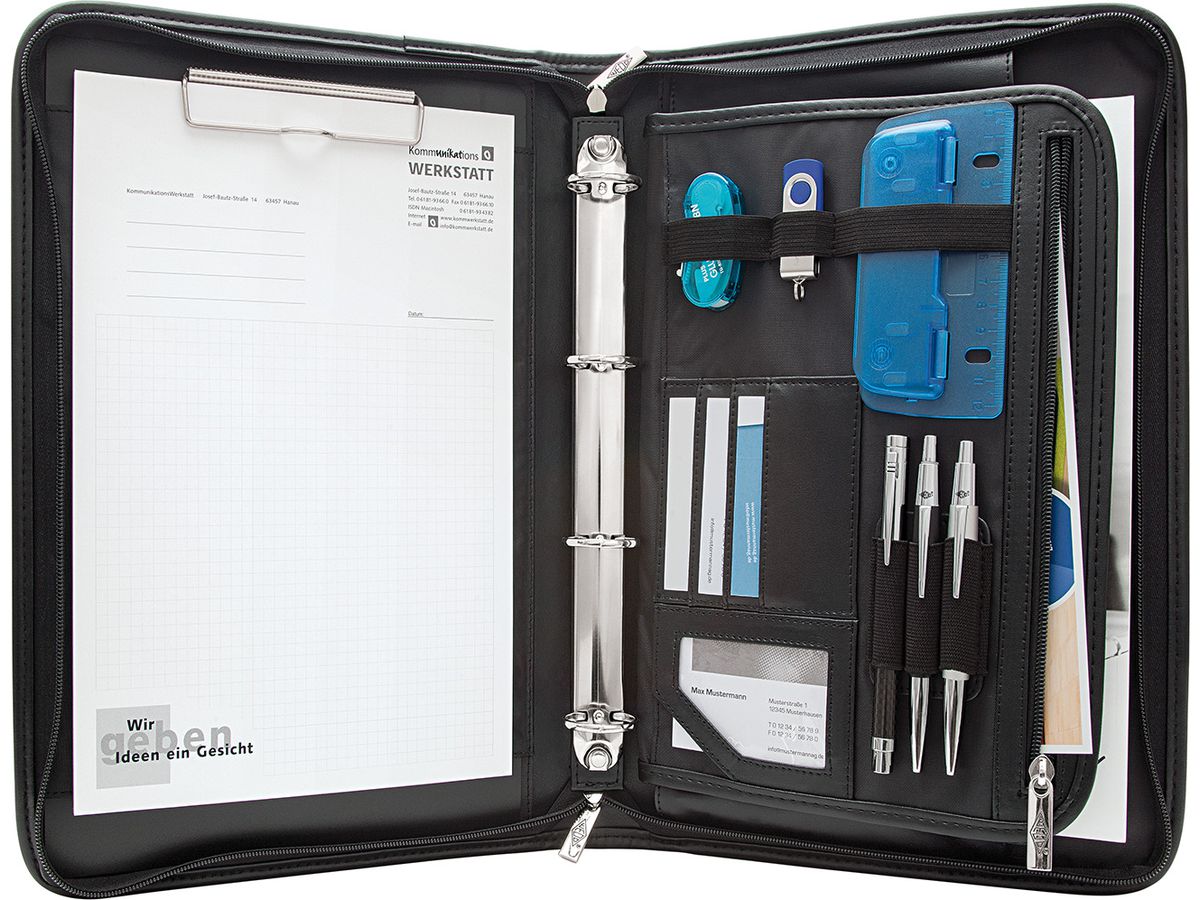 WEDO Dossier de conférence A4 585001 noir (4003801792415)