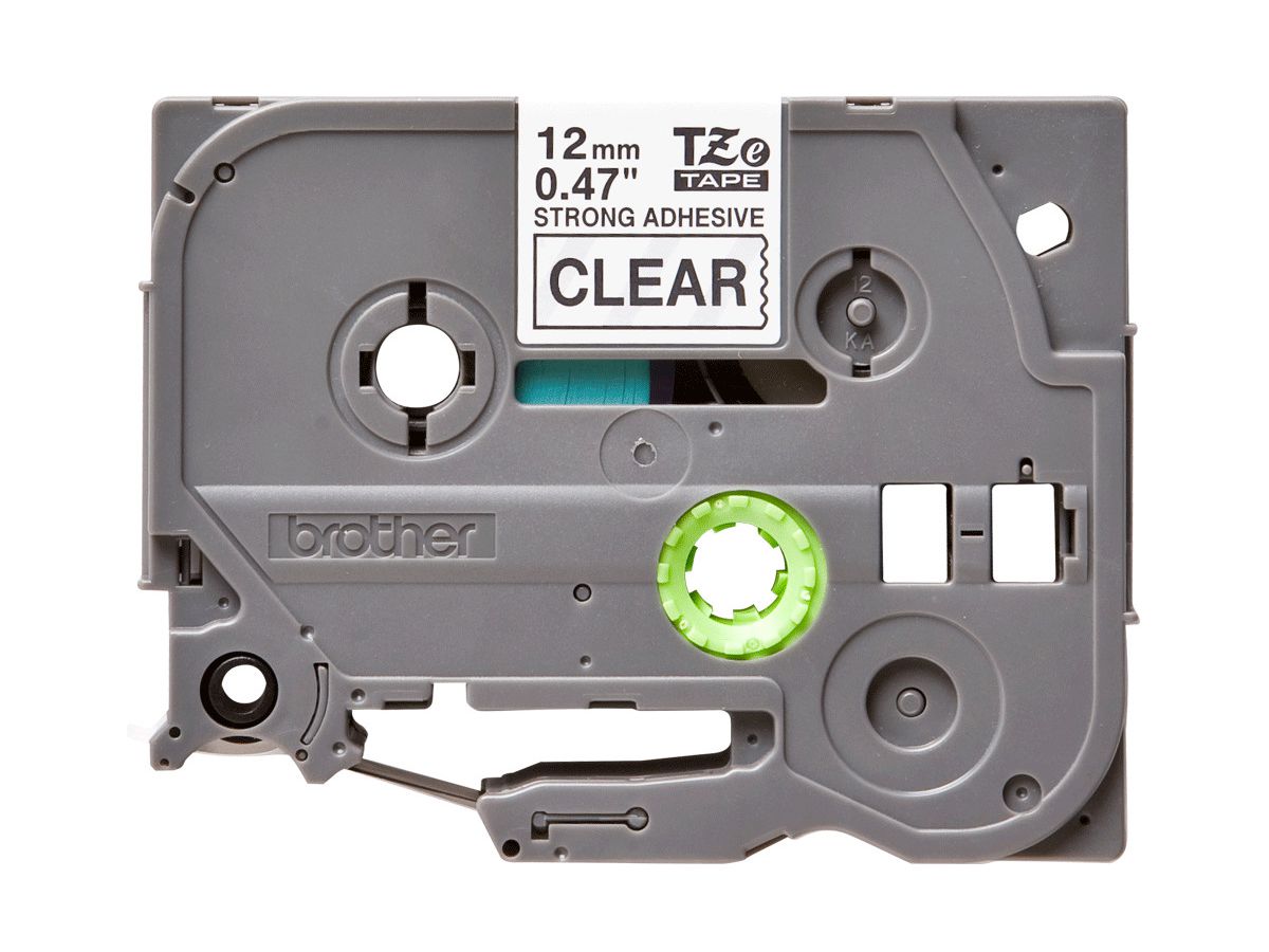 PTOUCH Band, strong/adh. schwarz/klar TZe-S131 PT-300 12 mm (4977766695565)