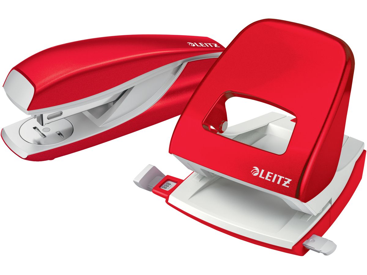 LEITZ Bürolocher NeXXt WOW 5060 5060-10-26 rot 10 Blatt (4002432135165)