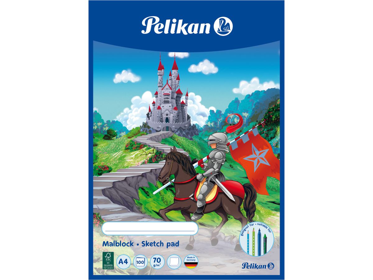 PELIKAN BLOC A PEINDRE A4 137679 70g 100 feuilles (4012700137678)