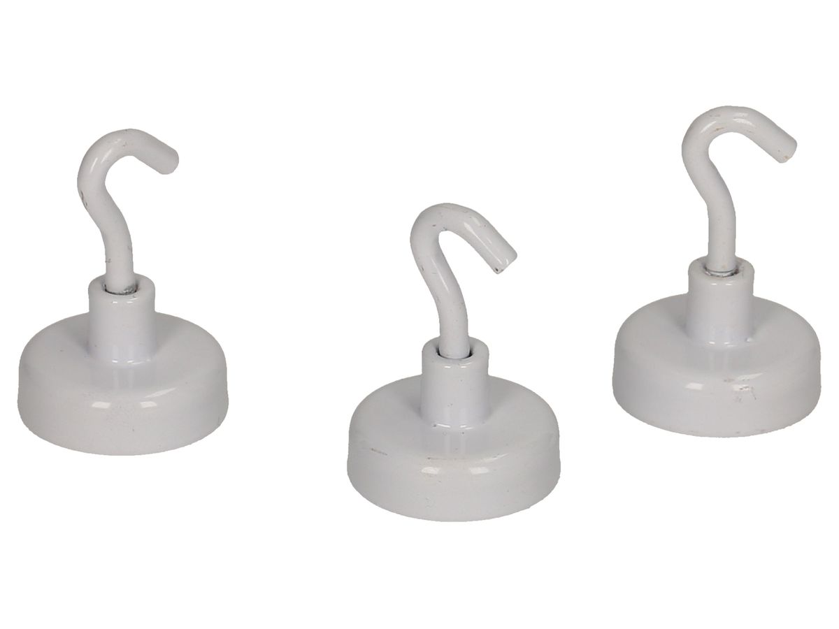 BOOFFICE Aimants 25mm PC 25 blanc, Set à 3 pcs. (7640114622397)