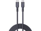 AUKEY Cable USB-C-to-C, Silicone CB-SCC102 1.8m, 100W,Black (0689323785278)