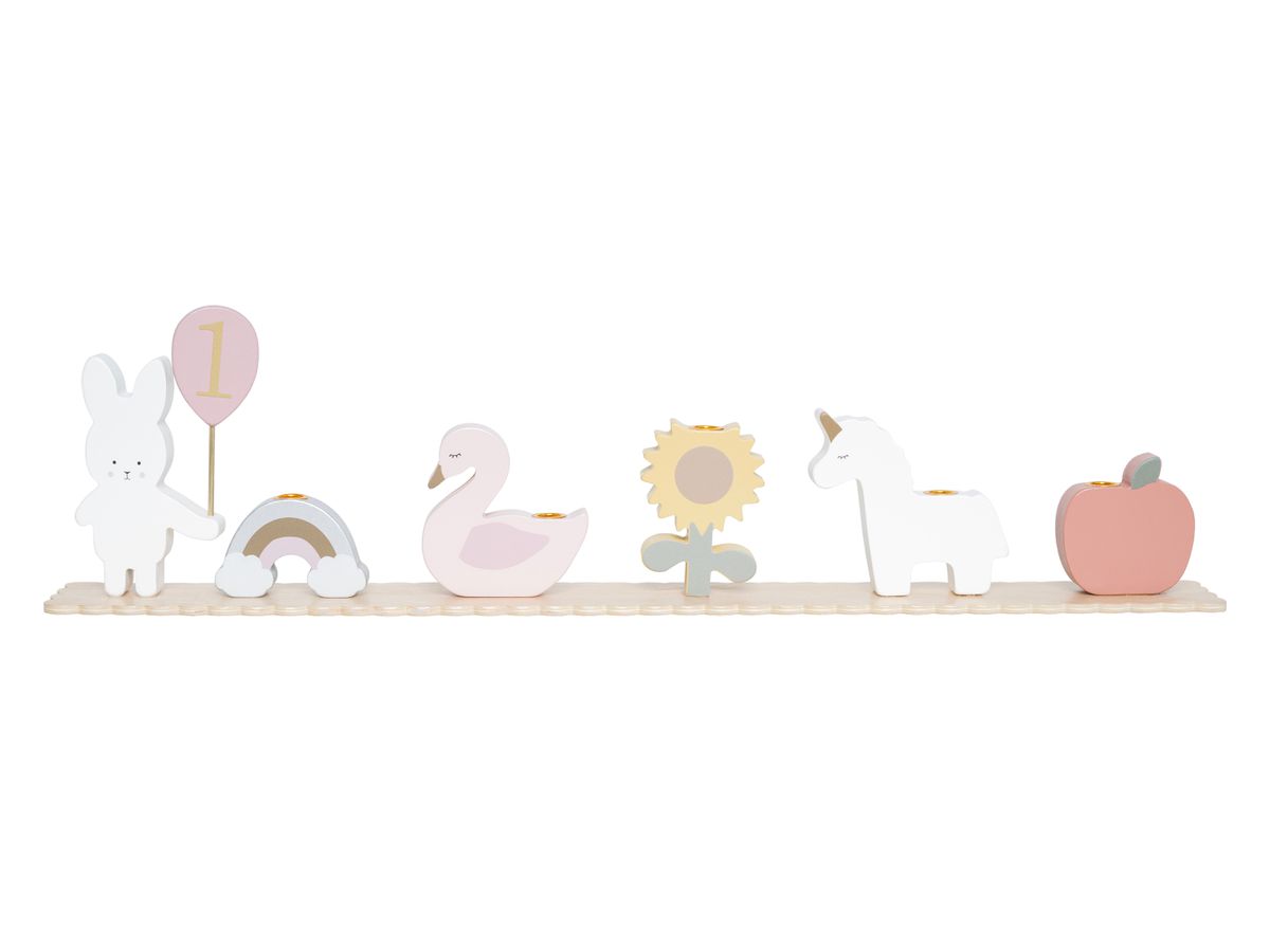 JABADABADO Décoration d'anniversaire 63cm T313 rose 11 pièces (7332599003135)