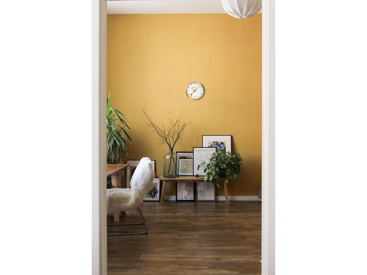 MONDAINE Orologio da parete 250mm A990.18SBG bianco/oro (7611382602381)