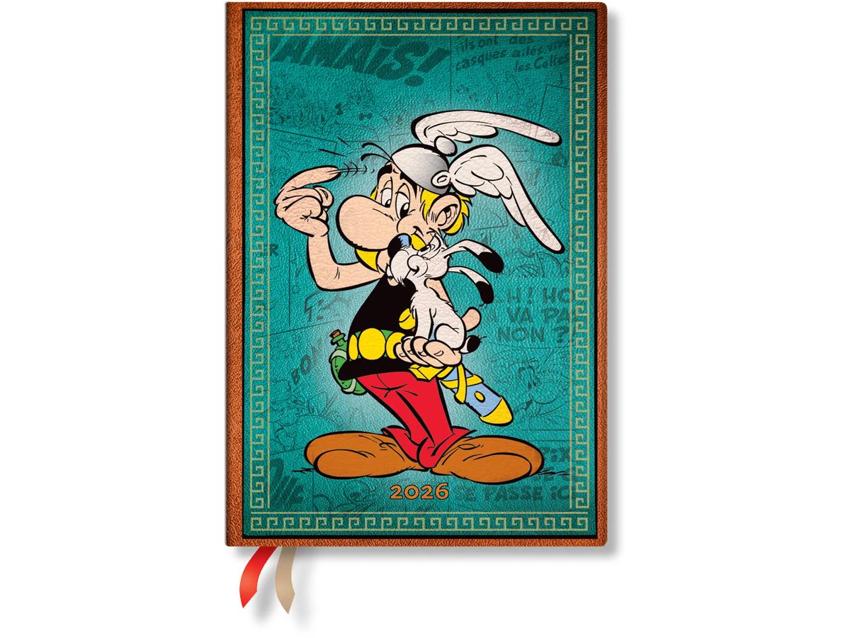 PAPERBLANKS Agenda Asterix d. Gallier 2026 DD0591-0 1W/2S HOR Midi HC DE 13x18cm (9780349705910)