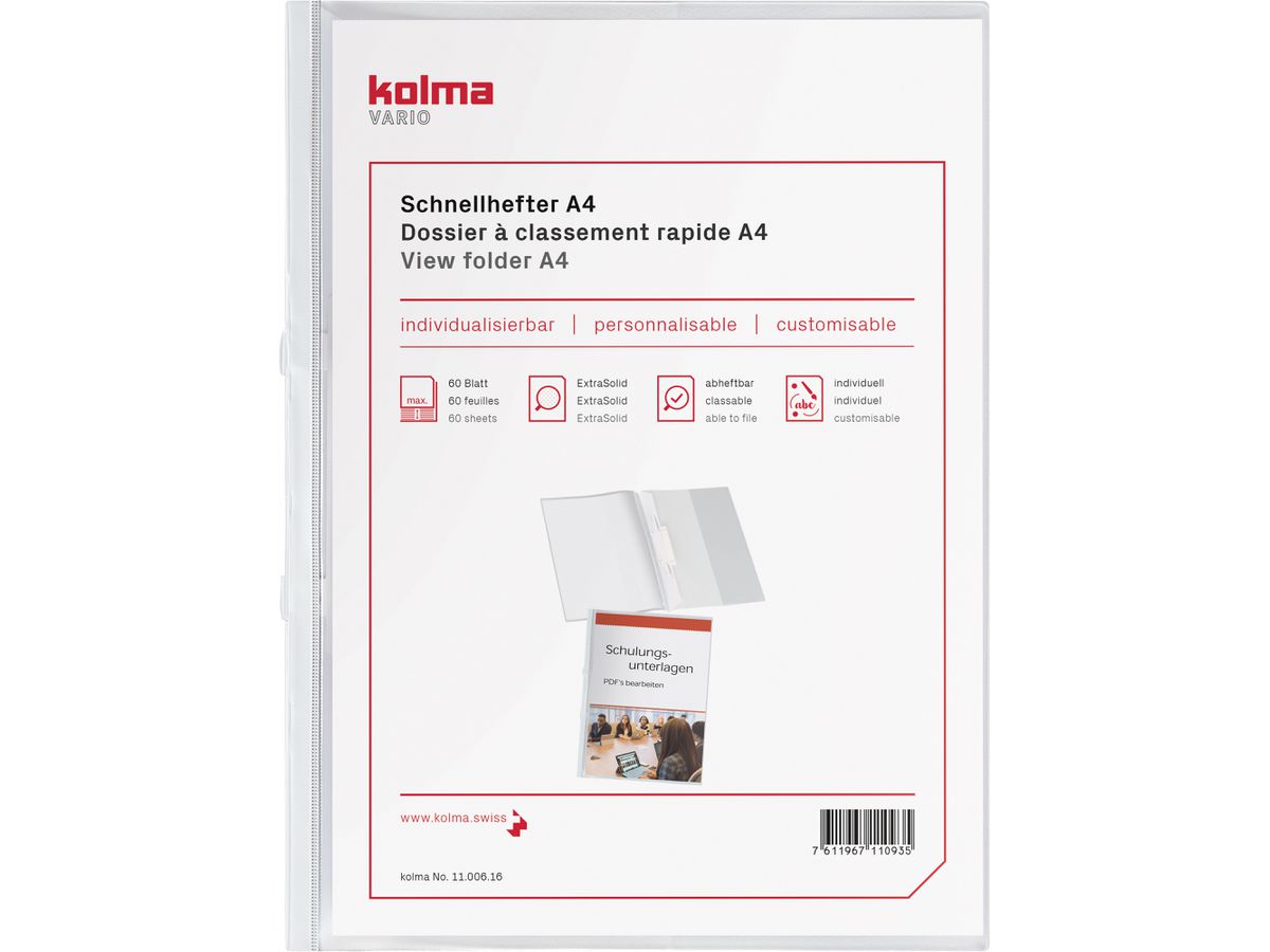KOLMA Dossier raccog. Vario A4 11.006.16 bianco (7611967110935)