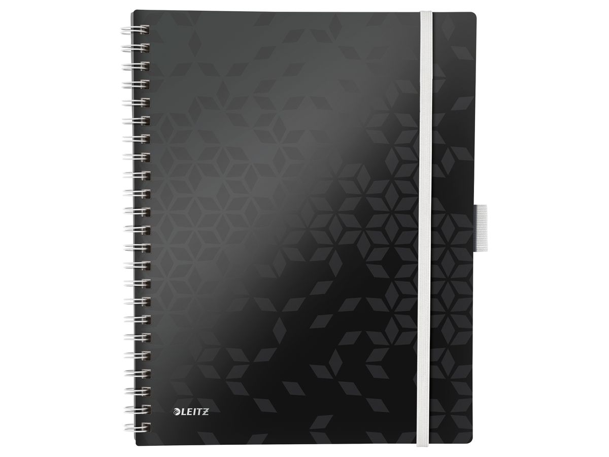 LEITZ Libro spirale WOW A4 4644-00-95 nero (4002432121458)