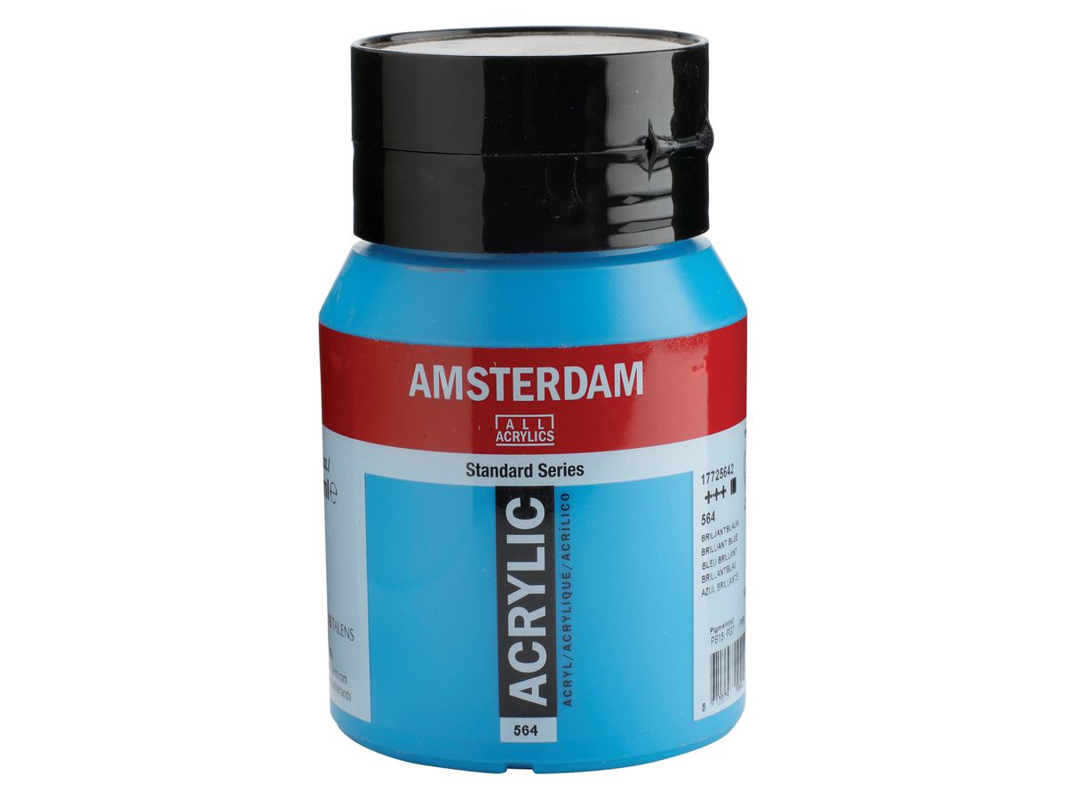 AMSTERDAM Acrylfarbe 500ml 17725642 Brillantblau 564 (8712079044275)