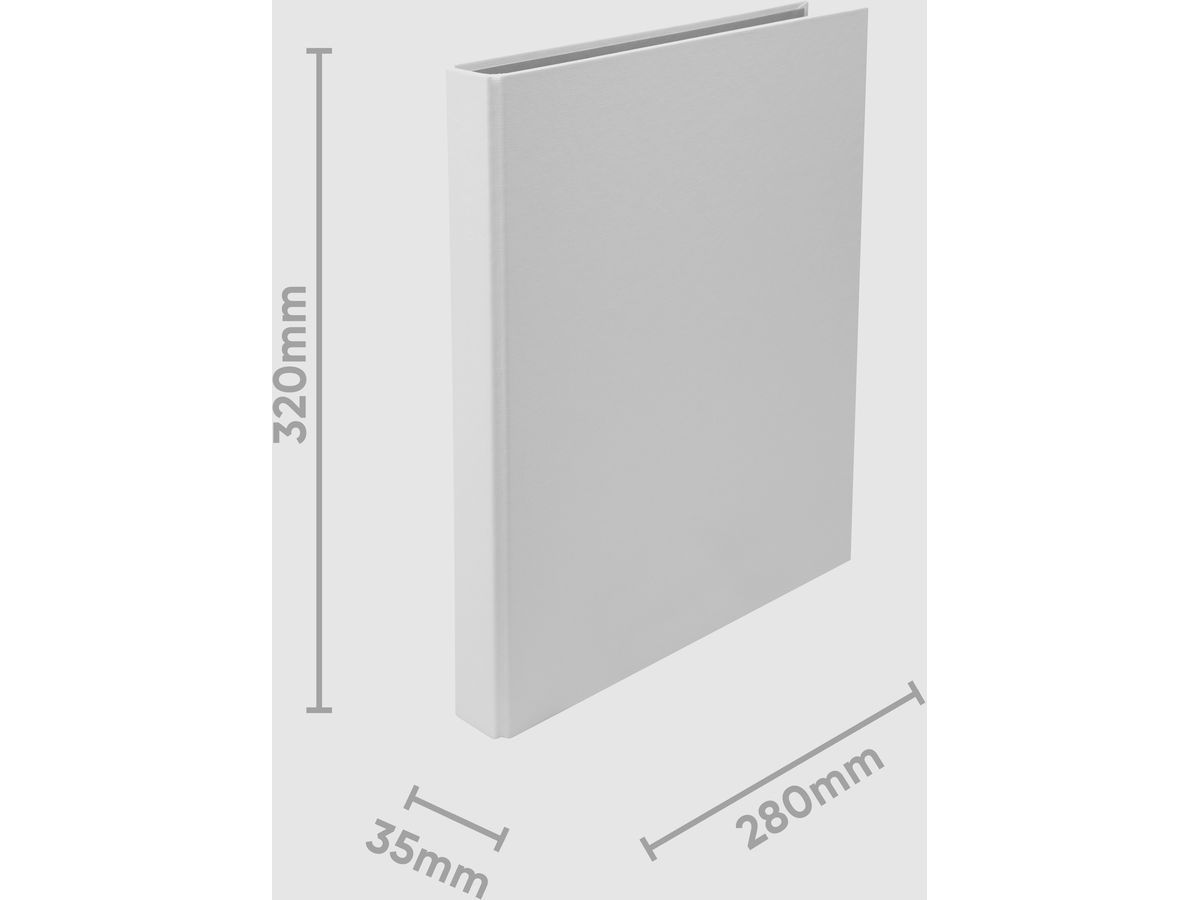 BIELLA Cart. anelli Ringo-Plast 3.5cm 43442201U bianco 2 anelli A4 (7611365359875)