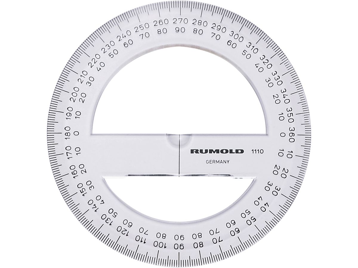 RUMOLD Graphometer 10cm 1110 360° (4012108001809)