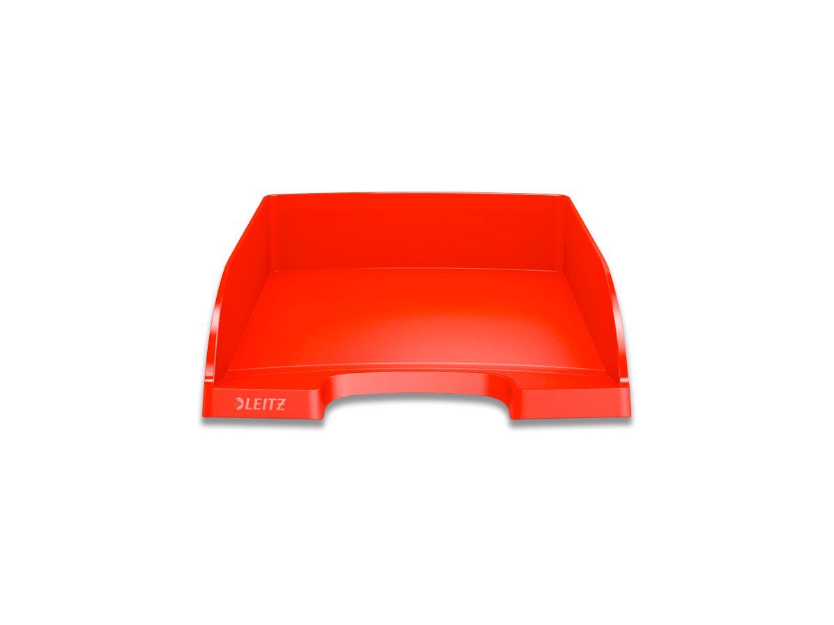 LEITZ Corbeille à courrier Plus A4 52270020 rouge (4002432101115)