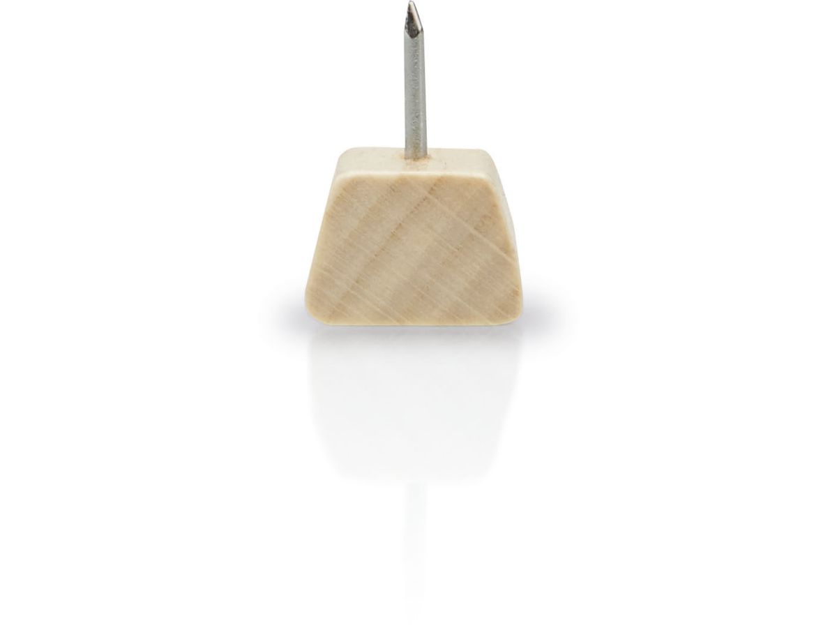 MAGNETOPLAN Design Pinwand-Nadeln 25 Stück 111165549 Wood Series, Birke 18x13x13mm (4013695065908)