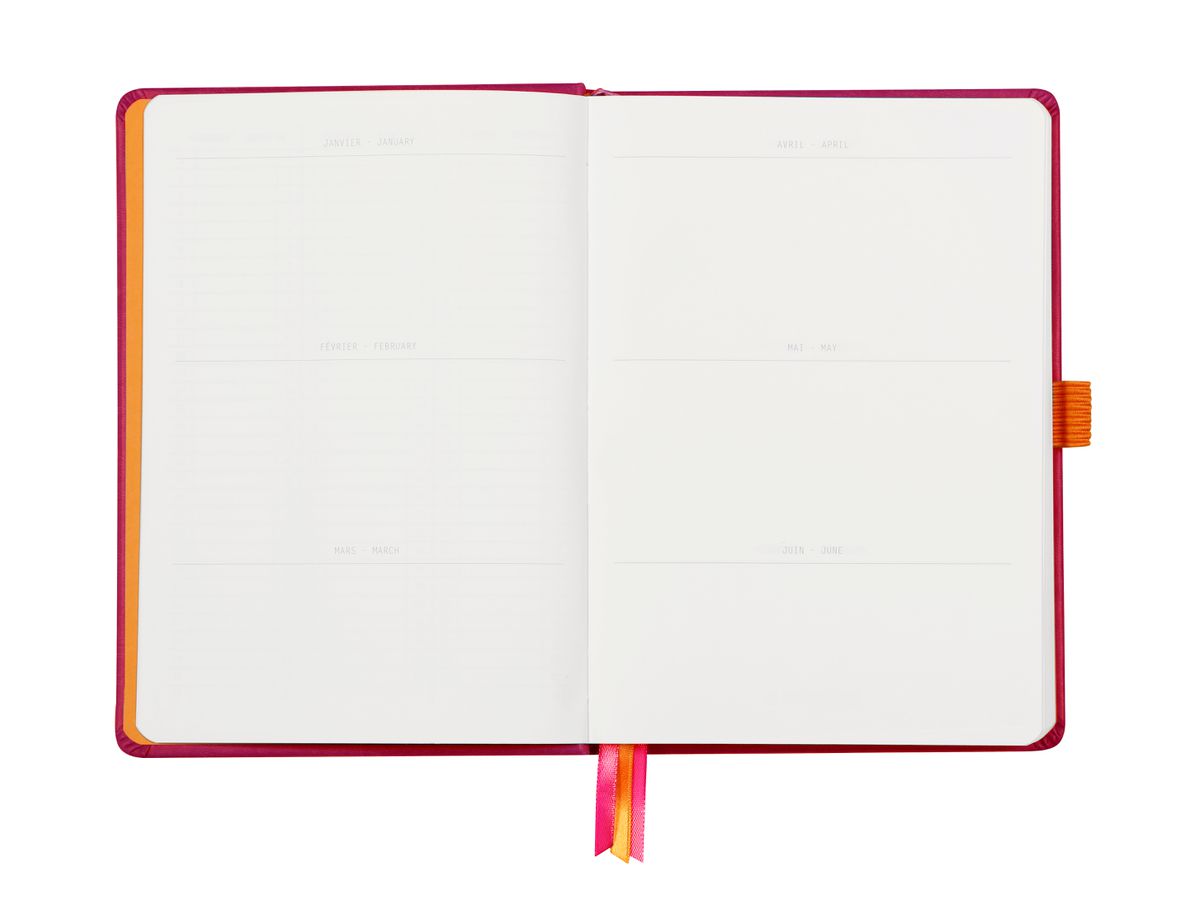 RHODIA Goalbook Taccuino A5 118581C Hardcover lampone 240 f. (3037921185810)