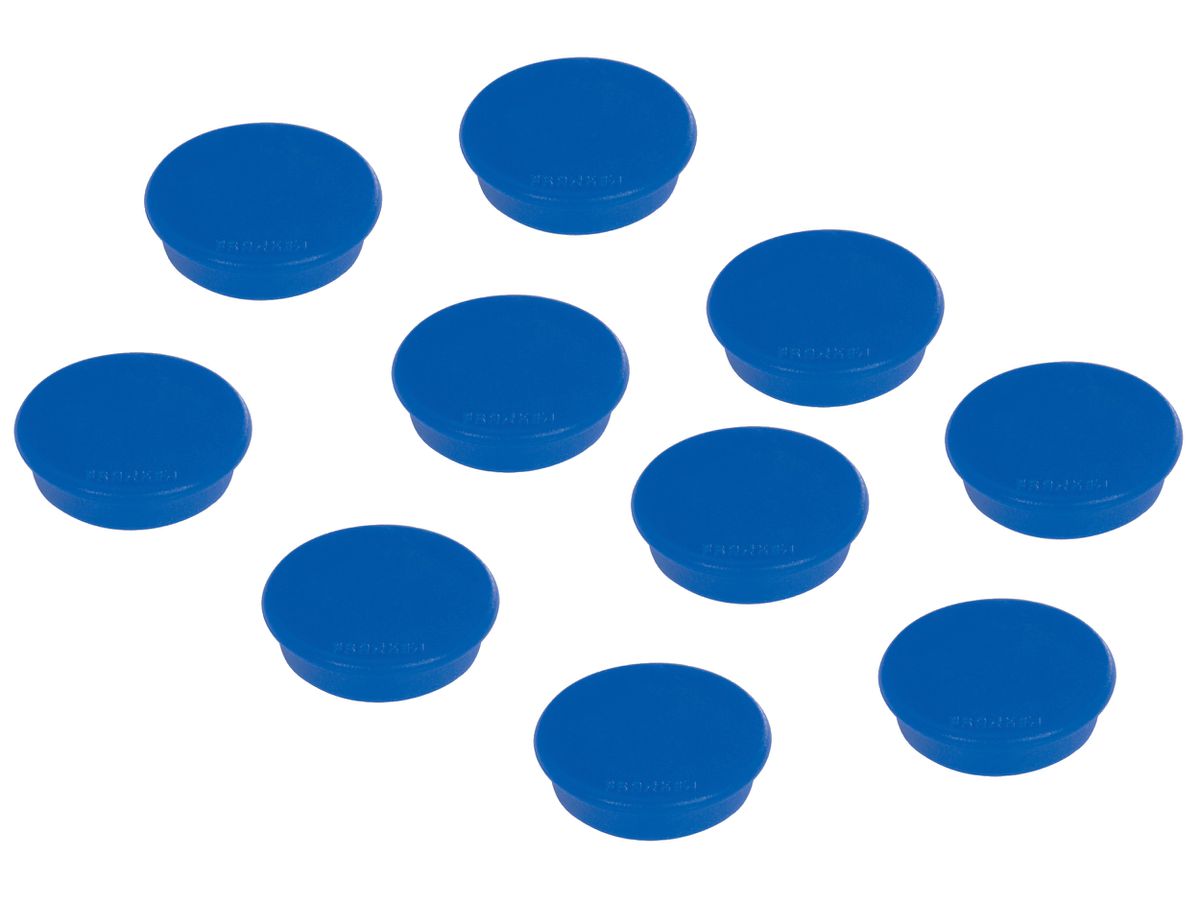 FRANKEN Magnete 38mm HM38 03 blau 10 Stück (4016946052405)