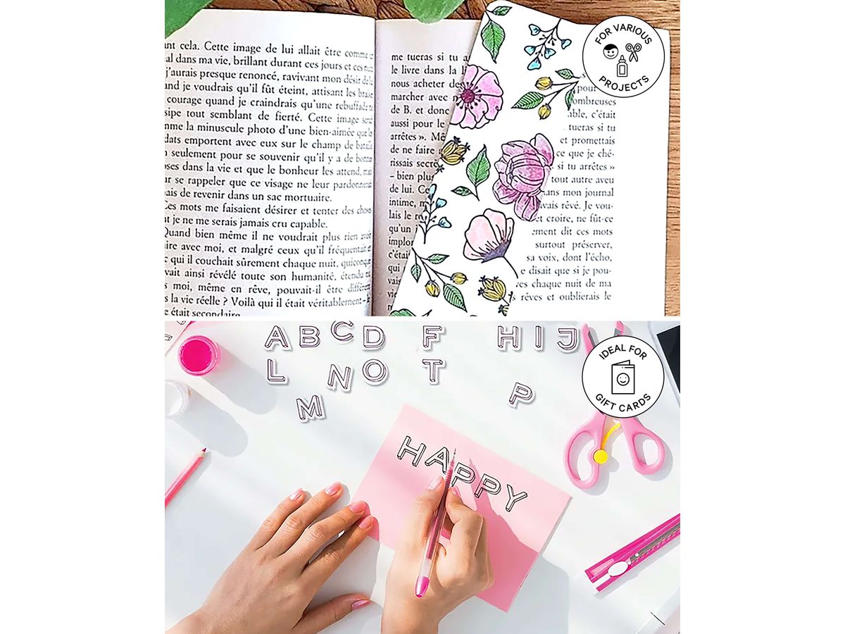 I AM CREATIVE Stempelset 4093.01 Mini Alphabet 103 Stück (7611983252022)