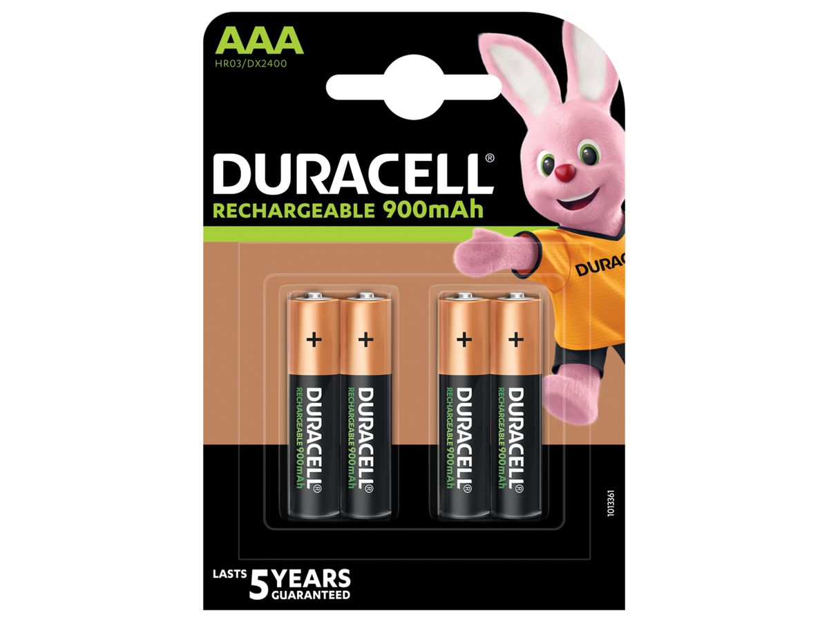DURACELL Recharge Ultra PreCharged DX2400 AAA, 850 mAh, 1.2V 4 Stück (5000394203822)