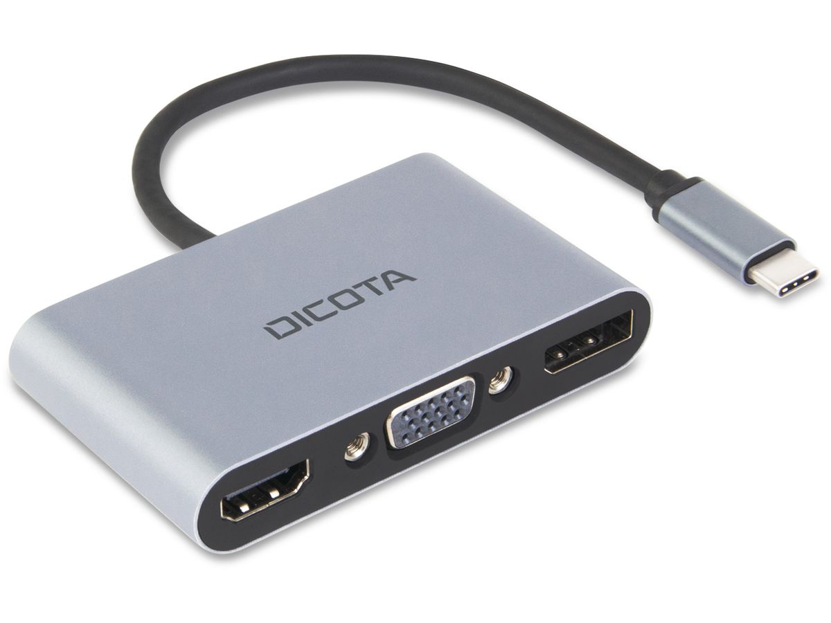 DICOTA Docking Station 5-in-1 USB-C D32064 4K HDMI/DP PD 100W portable (7640239421417)