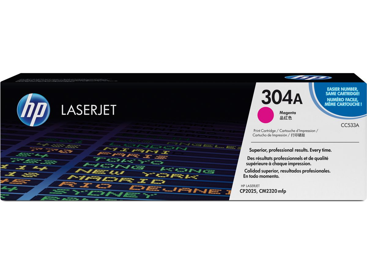 HP Modulo di toner 304A magenta CC533A Color LaserJet CP2025 2800 p. (0883585301522)