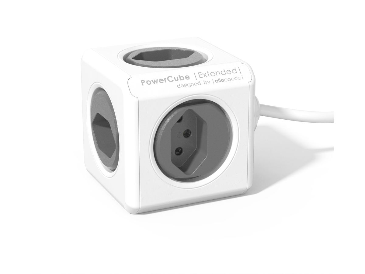 POWERCUBE Socket extend grey 66.7790GY 5xT.13,1.5m cable (8719186000743)