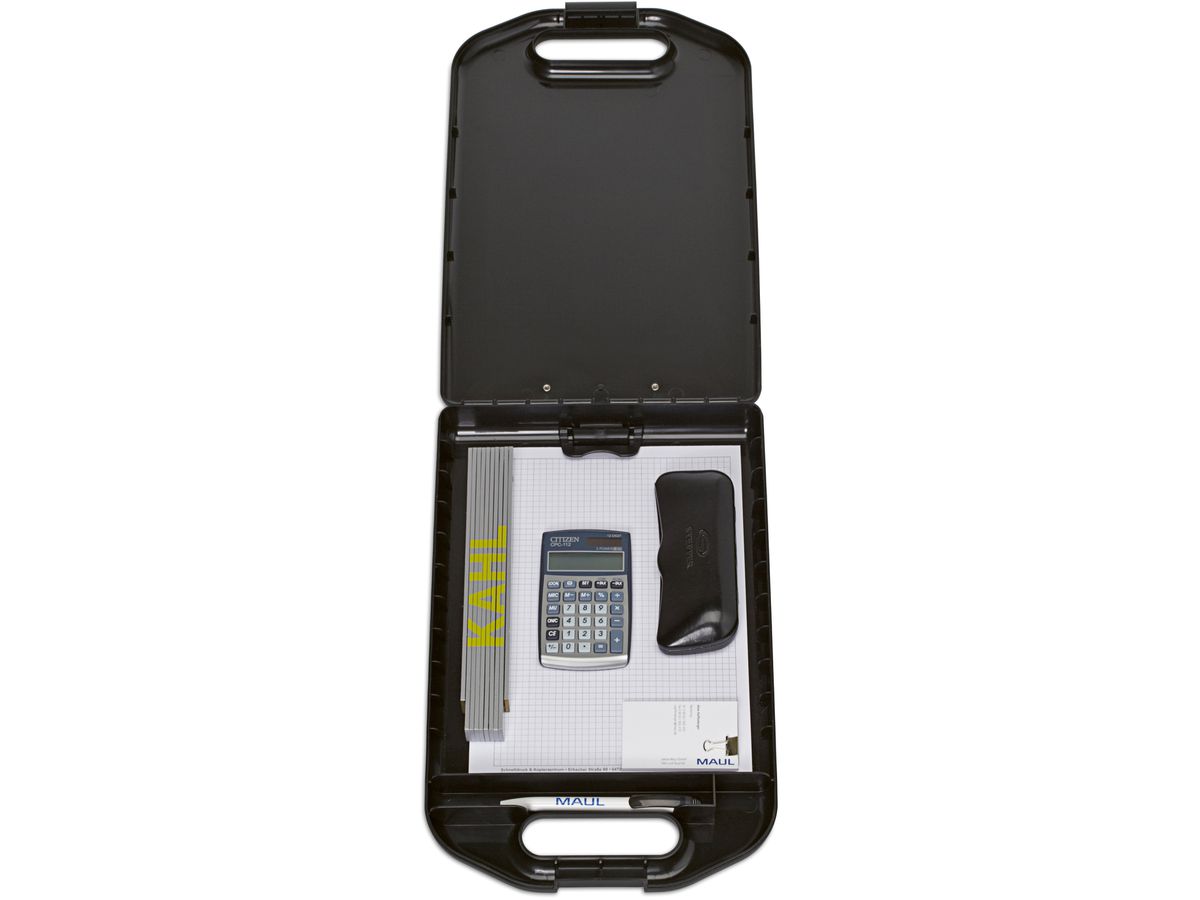 MAUL Schreibplatte A4 Kunststoff 9.75 mit Aufbewahrungsfach, breit (4002390064798)