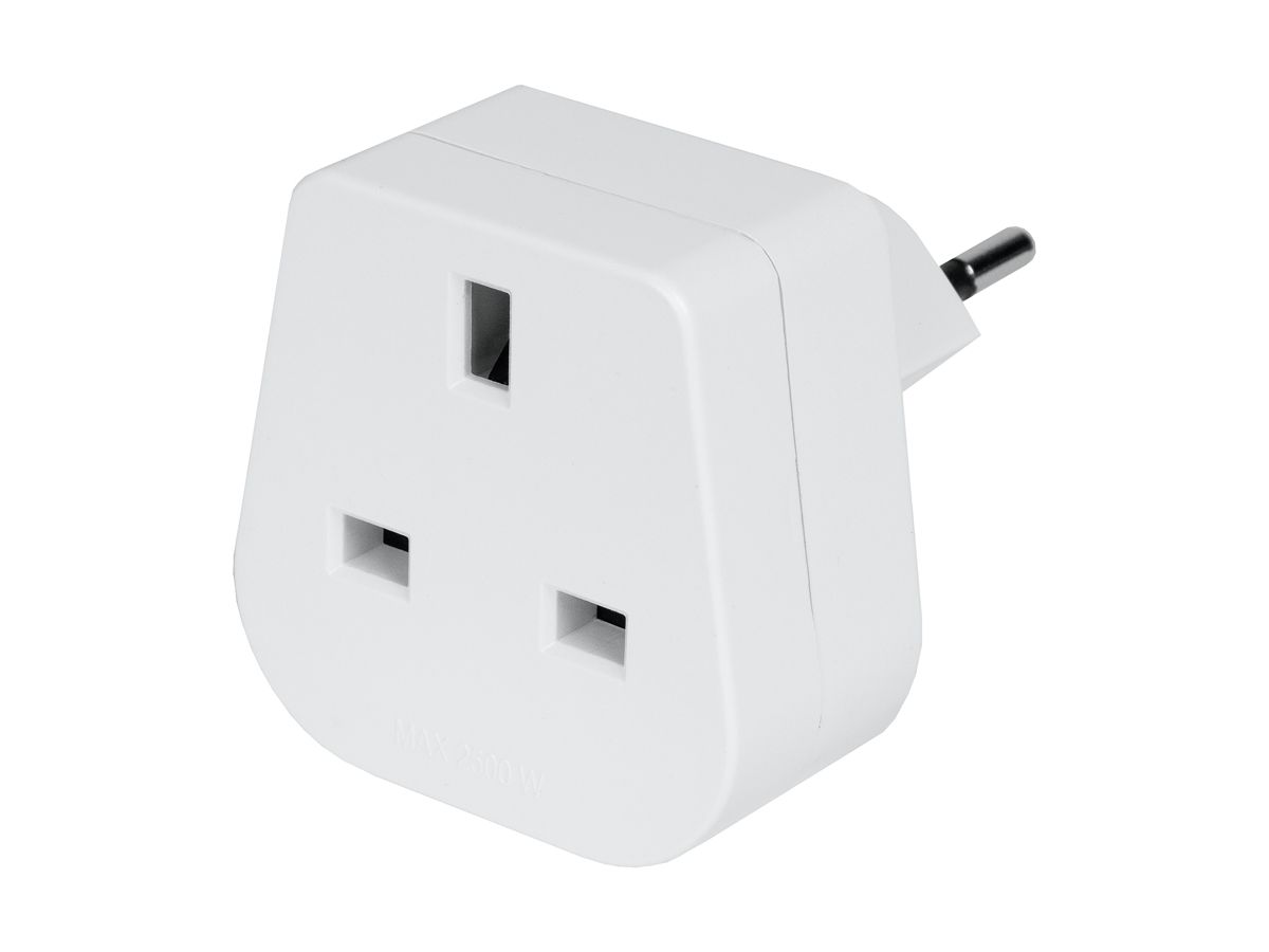 STEFFEN Reiseadapter CH-UK 1409575 weiss (7611007084530)