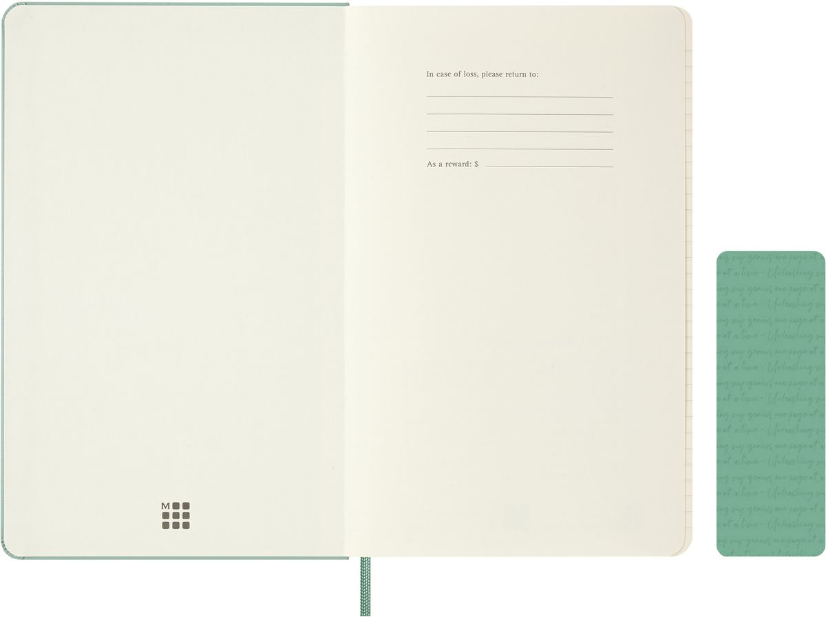 MOLESKINE Taccuino Classic L/A5 8056999279080 rigato, verde salvia (8056999279080)