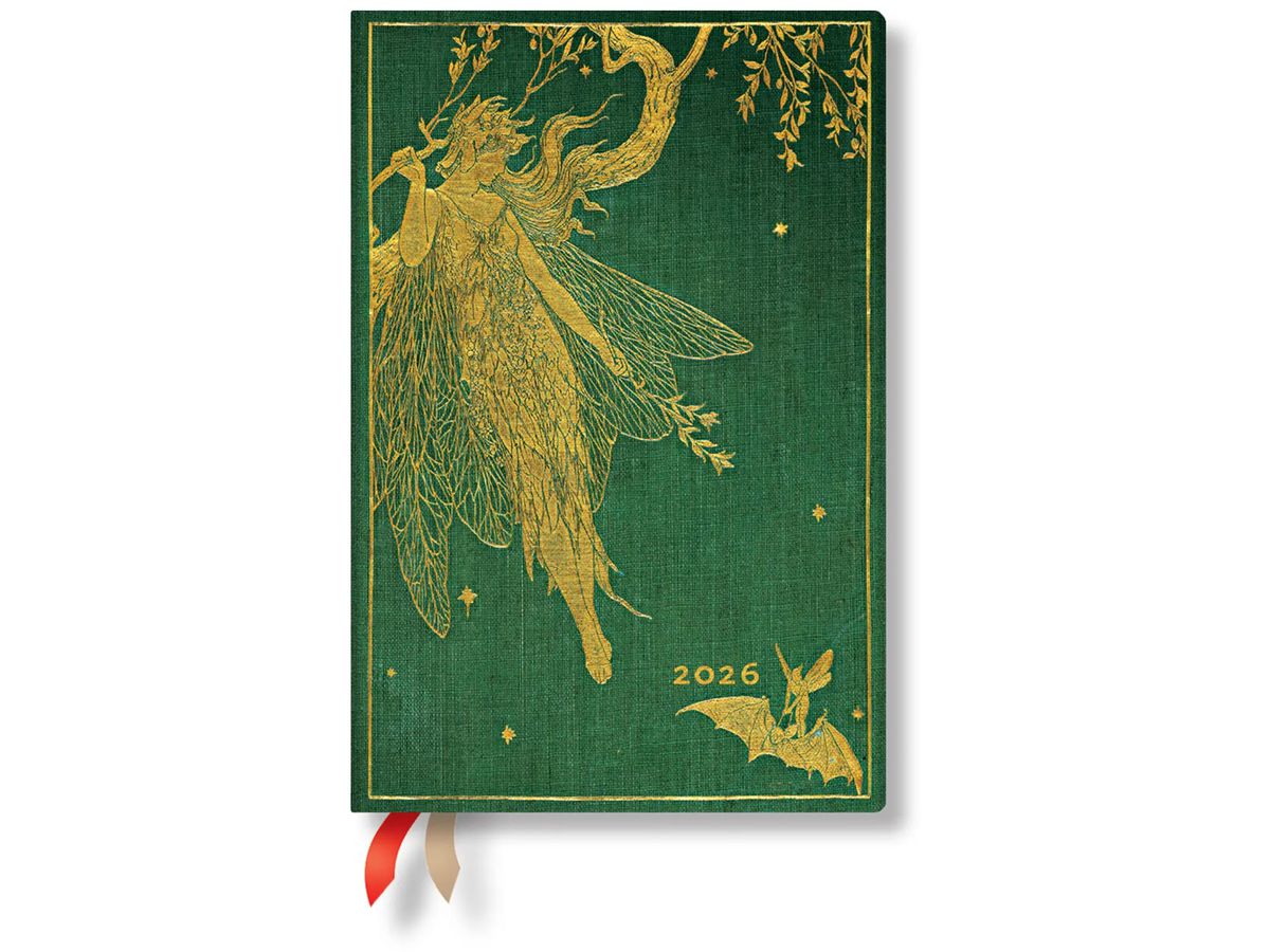 PAPERBLANKS Agenda Olive Fairy 2026 DD0549-1 1T/1S TAG Mini HC DE 9.5x14cm (9780349705491)