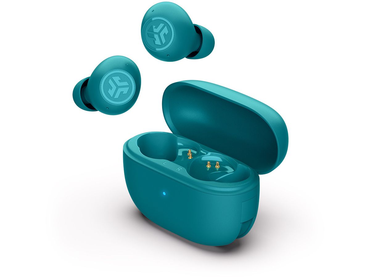 JLAB Go Pop ANC Earbuds IEUEBGOANCRTEL124 True Wireless, Teal (0810119072375)
