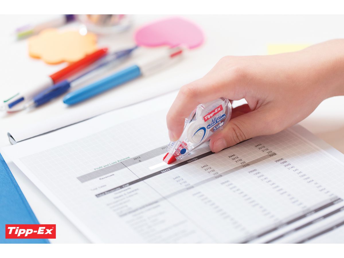 TIPP-EX Mini Pocket Mouse 932564 Korrekturroller 5mmx6m (0070330512122)