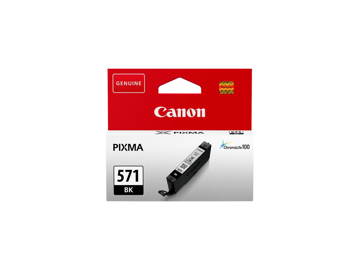 CANON Tintenpatrone schwarz CLI-571BK PIXMA MG5750 7ml (4549292032932)