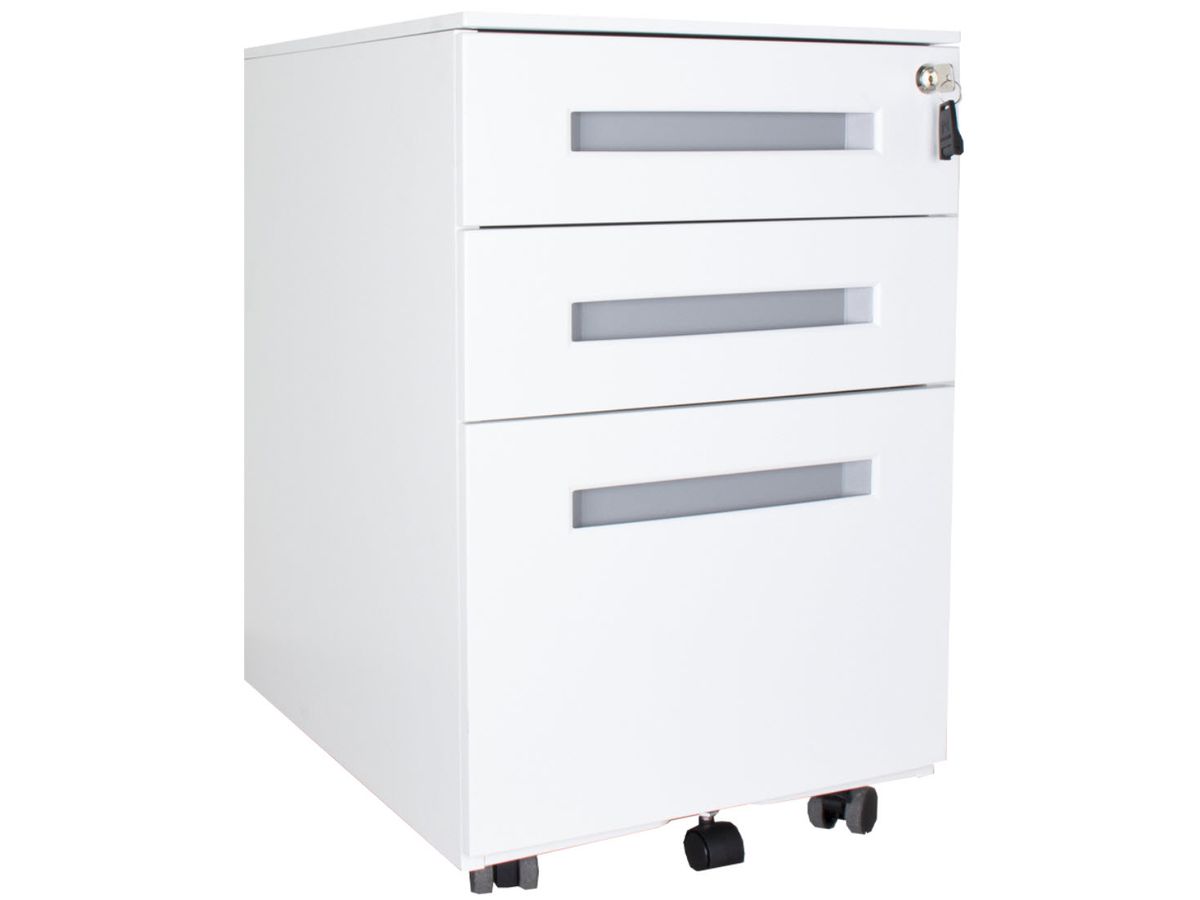 CONTINI Rollcontainer 102460 weiss, 3 Schubladen (9470102460001)