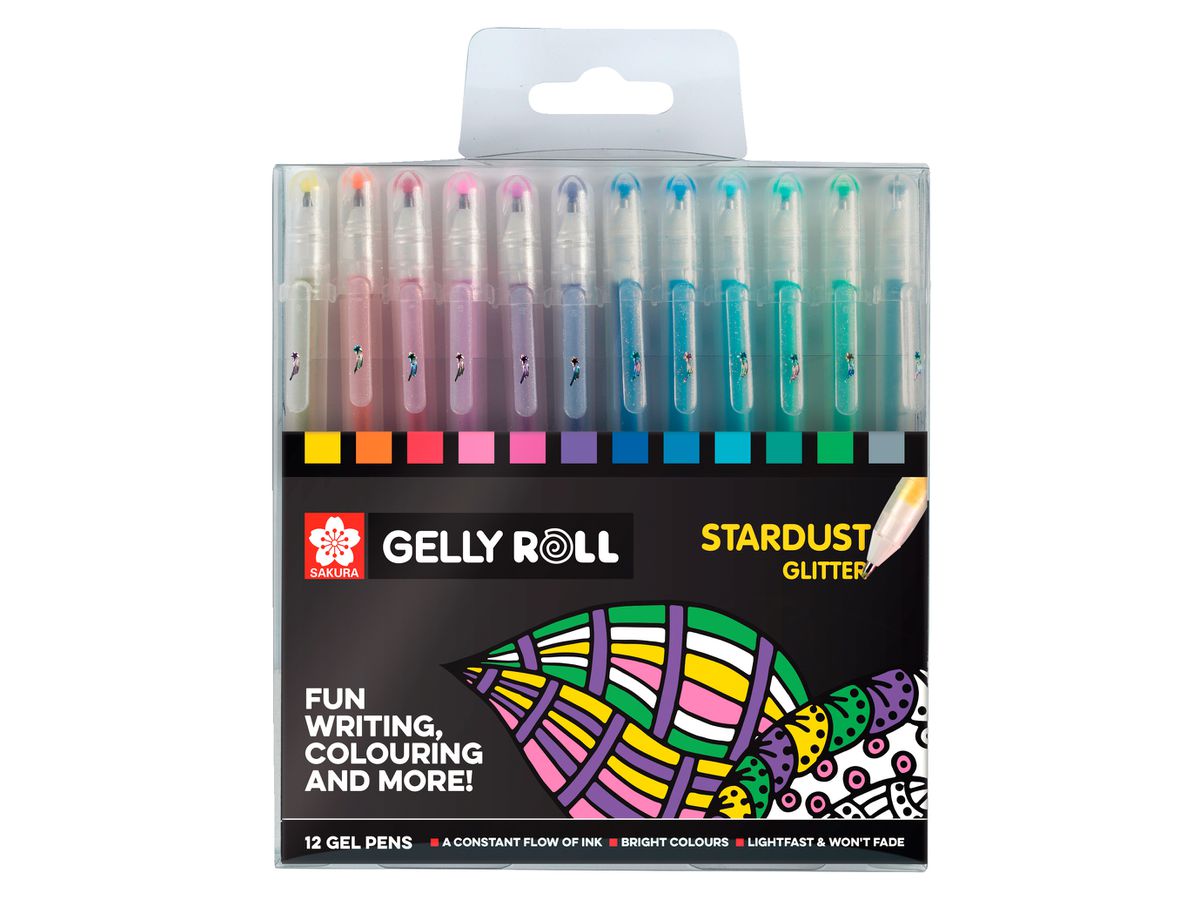 SAKURA Gelly Roll 0.5mm POXPGBSTA12 Startdust Glitter ass. 12 Stk. (8710141131571)