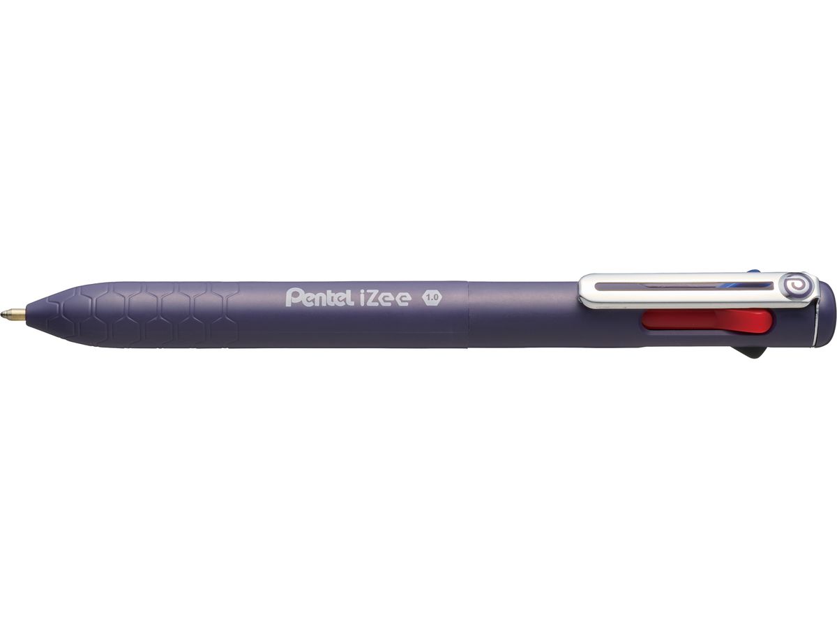 PENTEL Penna sfera iZee 1mm BXC470-DV viola, 4 colori scrittura (0884851059628)