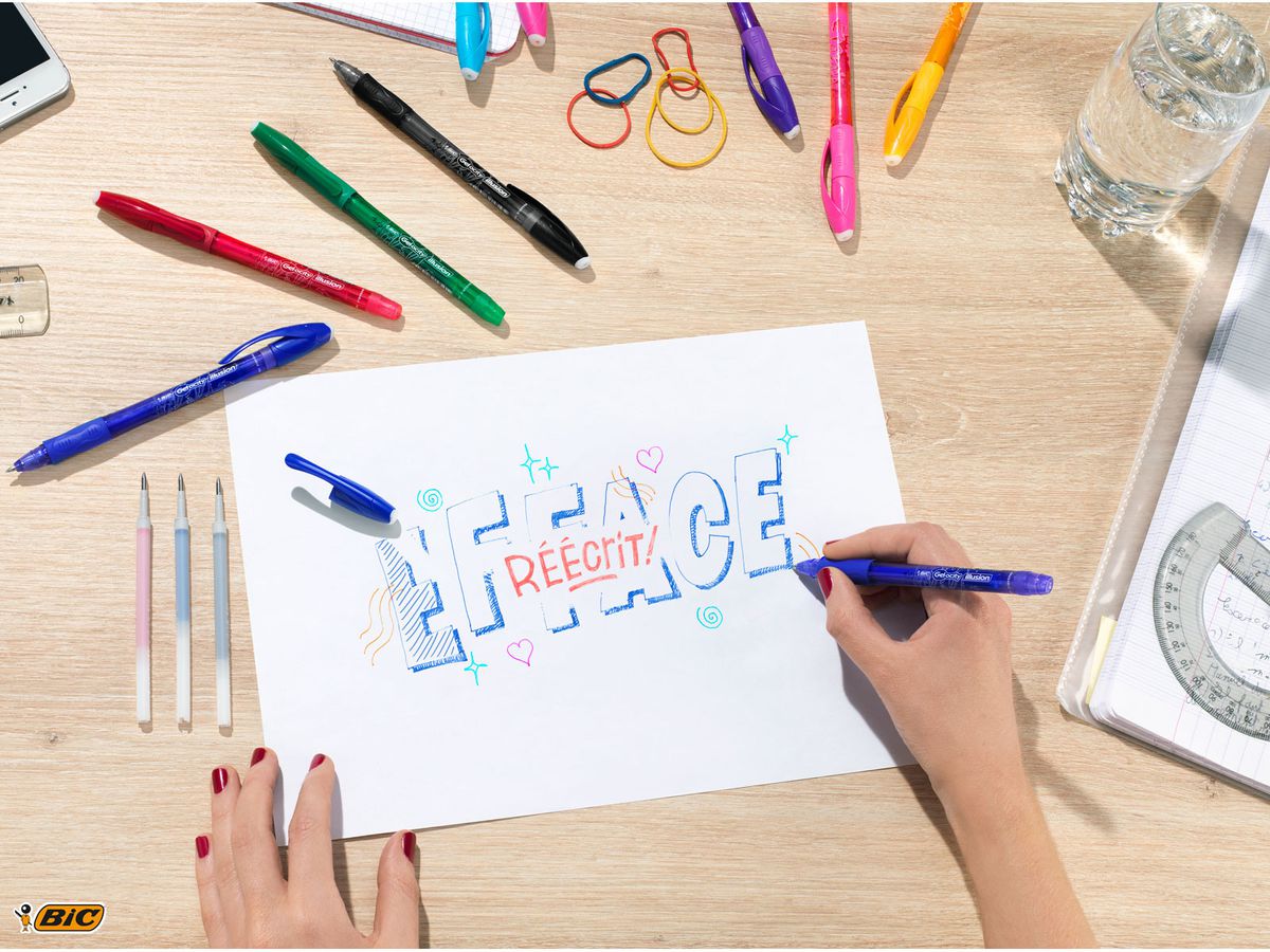 BIC Gel-ocity Illusion 0.3mm 943442 rot, löschbar (3086123425972)