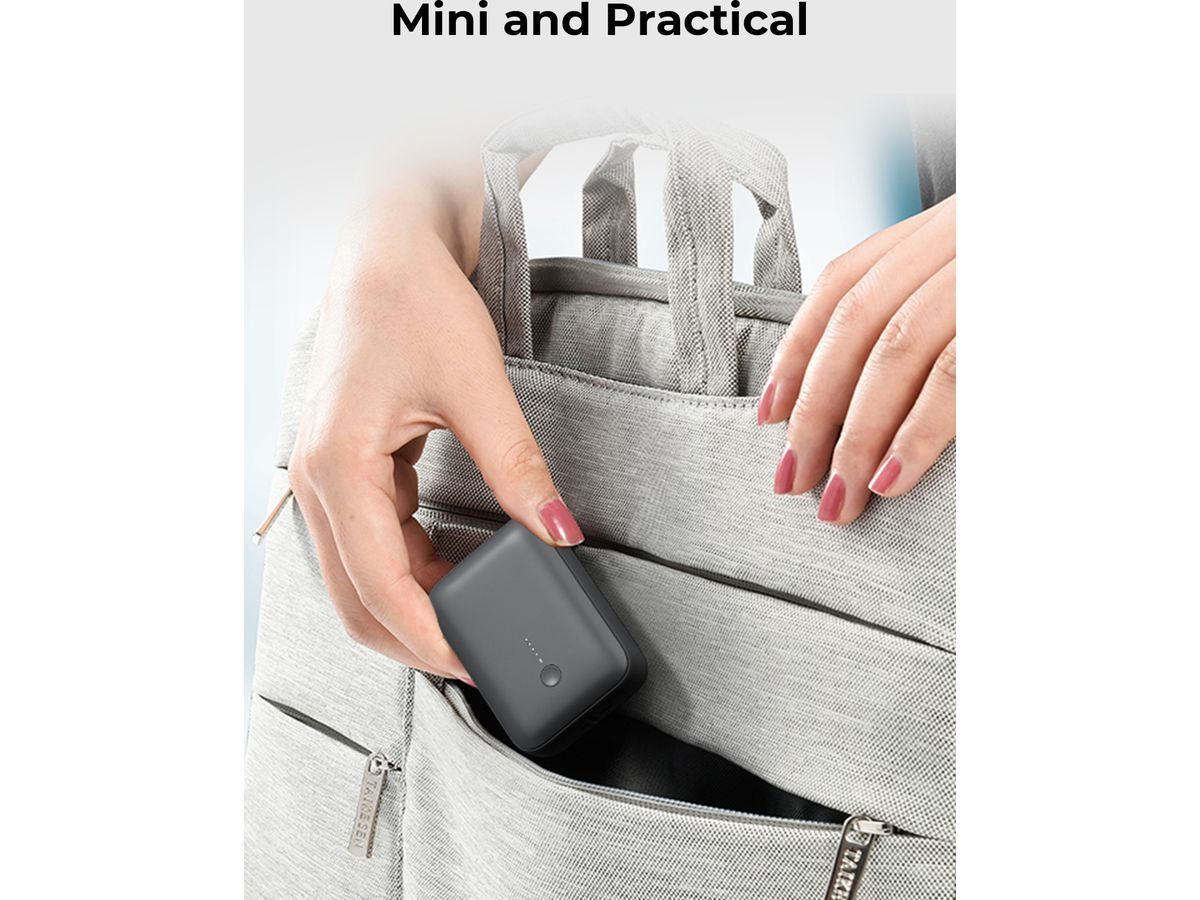 AUKEY Spark Mini 10000, 20W, PD,QC PB-Y55 GR Powerbank,Gray,USB-C,USB-A (0689323789283)