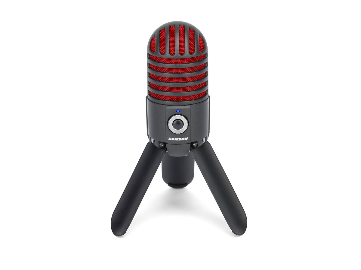 SAMSON Meteor USB Microphone bl/red SAMTRBR Studio Condenser Micro (0809164023302)