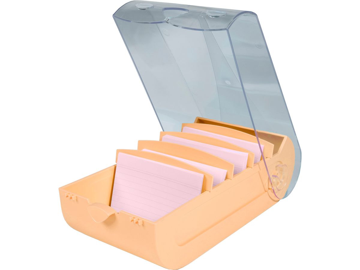 EXACOMPTA Karteikartenbox Bunny A8 5336123D korallenrot 10x6.2x19.5cm (9002493047846)