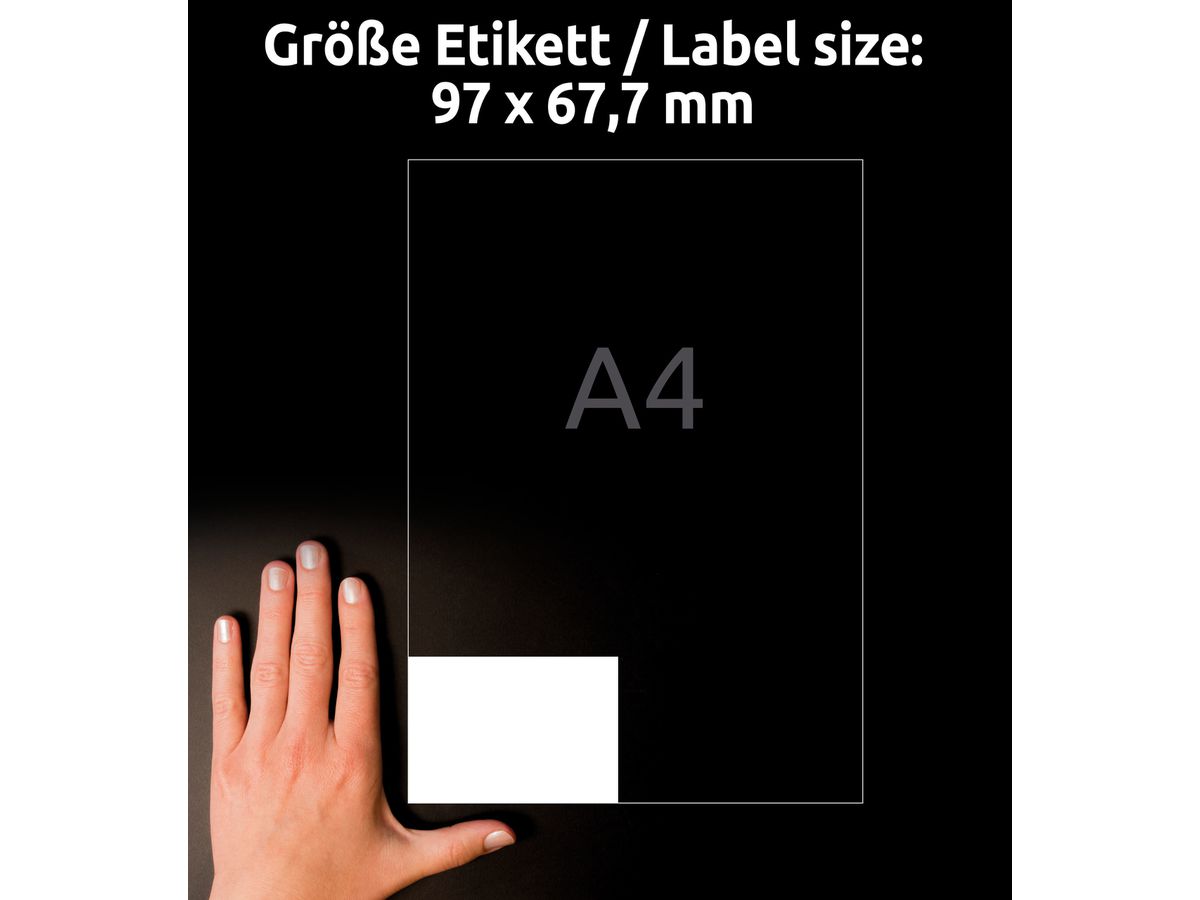 AVERY ZWECKFORM Etichette universale 97x677mm 4782-65 bianco 50+15 fogli (4004182347829)