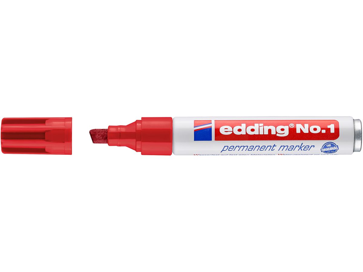 EDDING Permanent Marker No. 1 1-5mm 1-2 rosso (4004764000524)