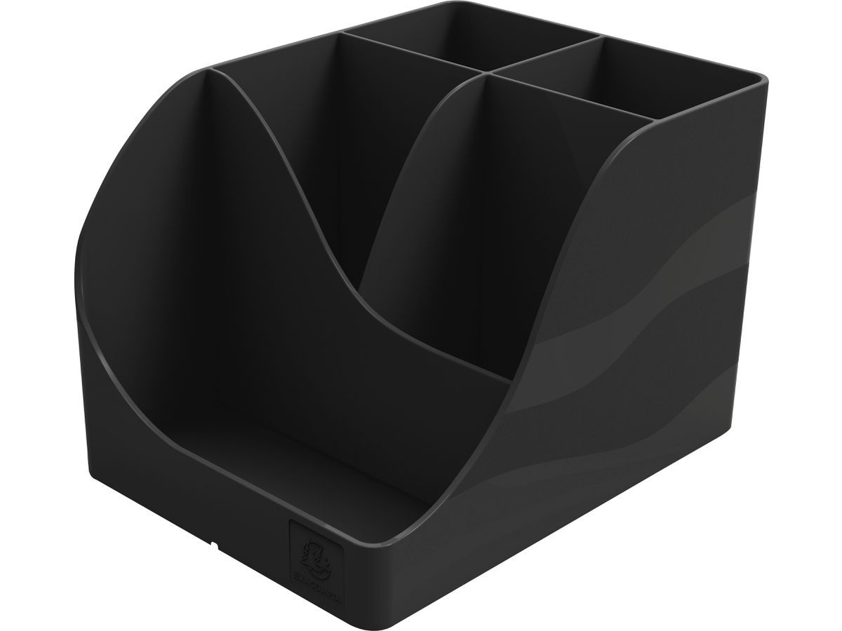 EXACOMPTA Stifteköcher Neo Deco 69514D schwarz 5 Fächer (9002493695146)