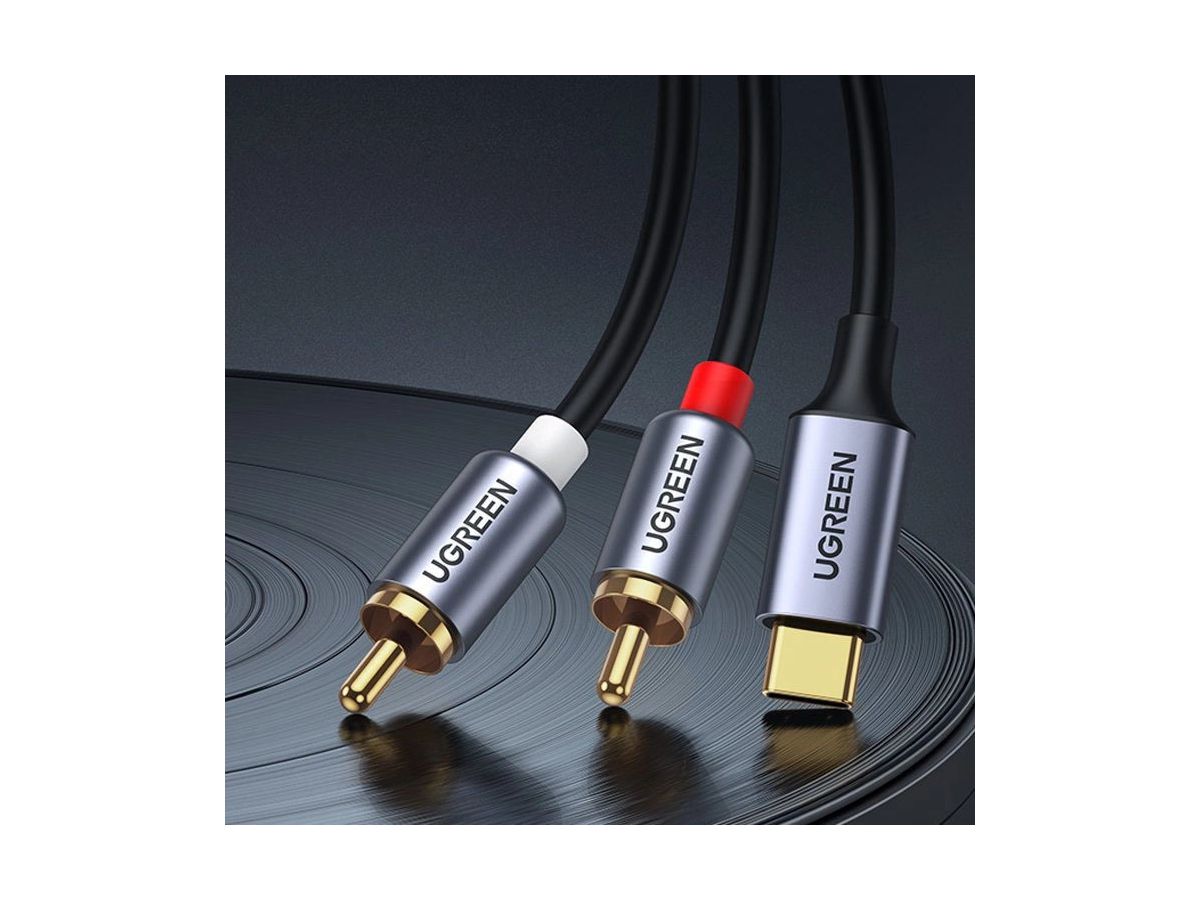 UGREEN Audio Cabel with Chip 1.5m 20193 BB USB-C Male to 2xRCA Male BB (6957303821938)